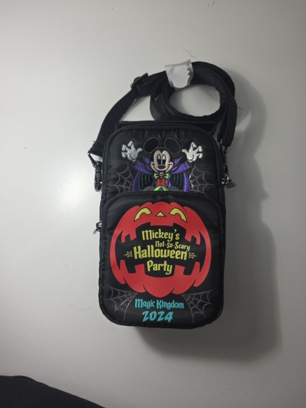 Disney Mickey's Not-So-Scary Halloween Party 2024 Black Crossbody Bag